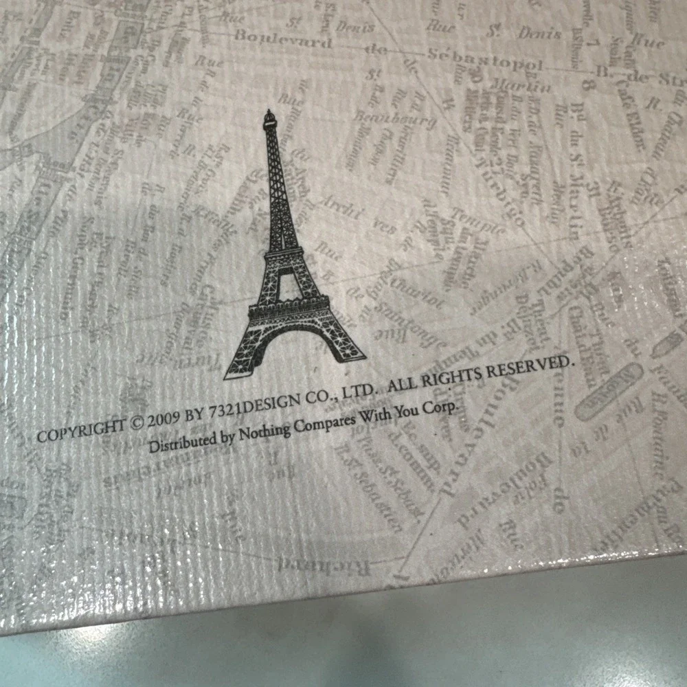 Paris France lot Mini Postcard Set with envelopes small journal postcards map